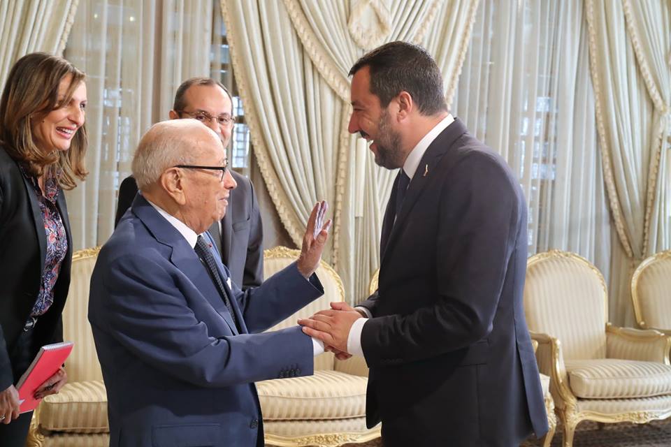 Le président de la République reçoit le ministre italien de l’Intérieur