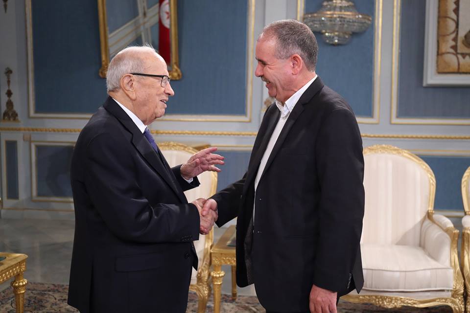 Béji Caïd Essebsi s’entretient avec le secrétaire général de l’UGTT