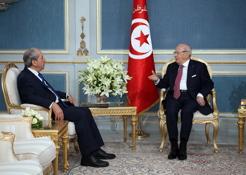  Béji Caid Essebsi s'entretient avec Mohamed Ennaceur