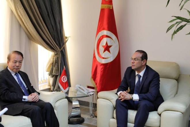 Mehdi Ben Gharbia rencontre le Rédacteur en chef de l’agence chinoise Xinhua