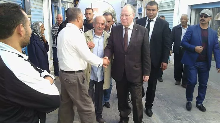 Mustapha Ben Jaafer fait campagne à Zarzis
