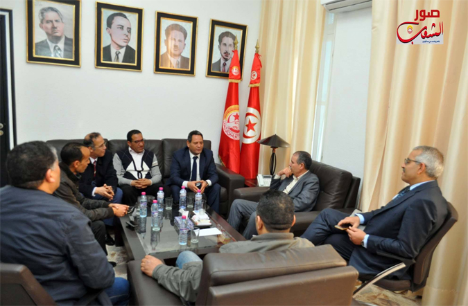 Noureddine Taboubi reçoit Néji Bghouri  