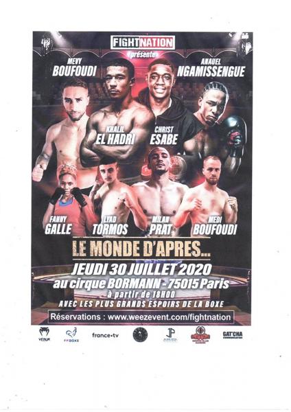 Première soirée de boxe post-covid: Un Tunisien au programme