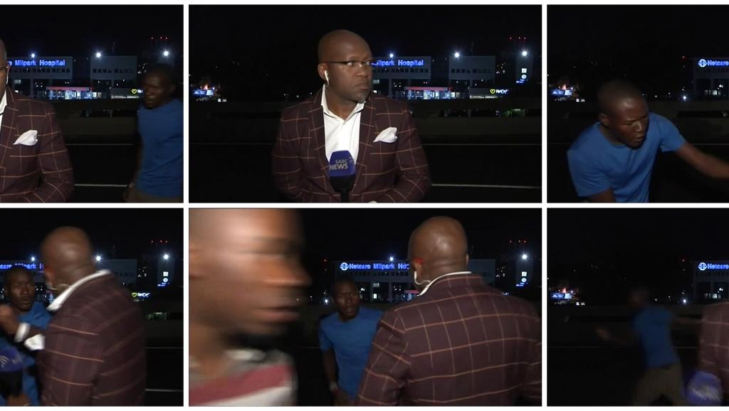 Ce journaliste se fait attaquer alors qu'il était en direct à la télévision (Vidéo)