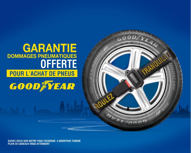 Parenin lance un concept unique en Tunisie: La Garantie Dommage Pneumatiques Goodyear