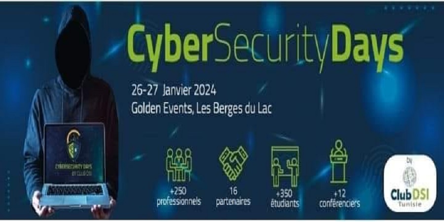 « Cybersecurity Days », les 26 et 27 janvier à Tunis
