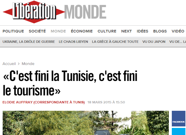 Non madame, la Tunisie n'est pas finie, le tourisme non plus !