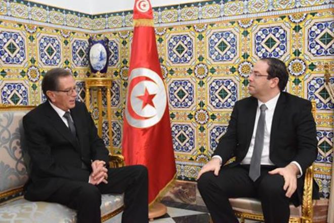 Youssef Chahaed reçoit l’ambassadeur de Palestine