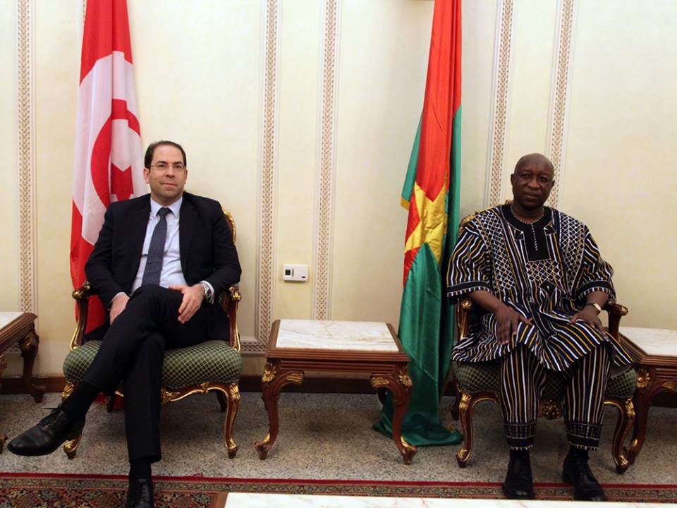 Youssef Chahed au Burkina Faso