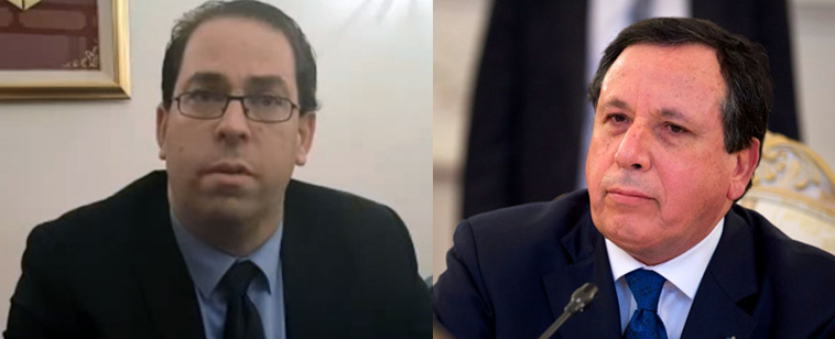 Entretien entre Youssef Chahed et Khemaïes Jhinaoui