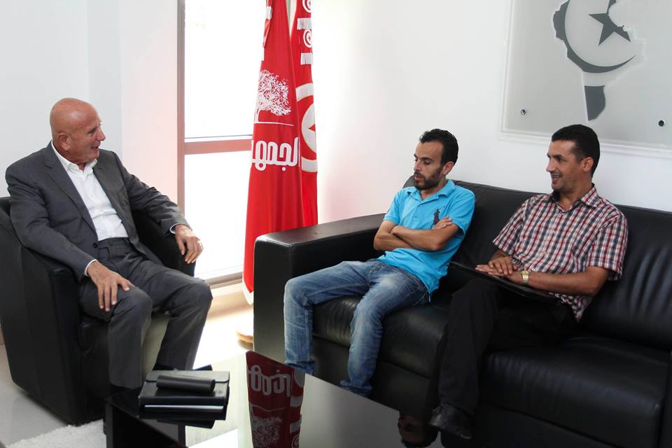 Ahmed Néjib Chebbi rencontre l’Union des diplômés chômeurs