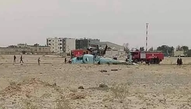 Algérie : Crash d’un hélicoptère militaire, le pilote et son copilote blessés (vidéo)