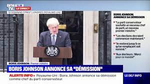 Royaume-Uni : Boris Johnson annonce sa démission comme chef du Parti conservateur