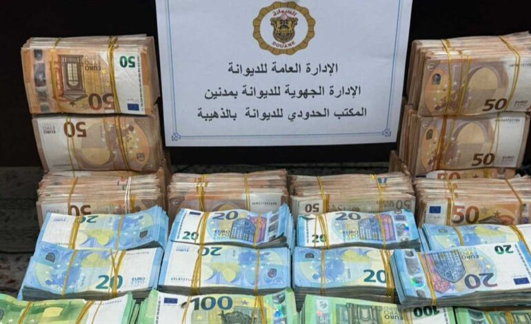  Dhehiba : La douane déjoue une tentative de contrebande de près d’un million d’euros