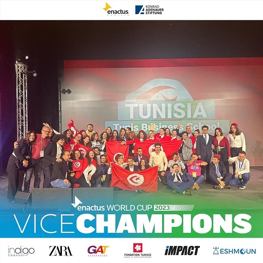 Enactus Tunisia doublement vice-champion du monde