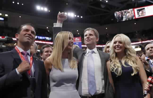 Trois des enfants de Trump dans son équipe de transition