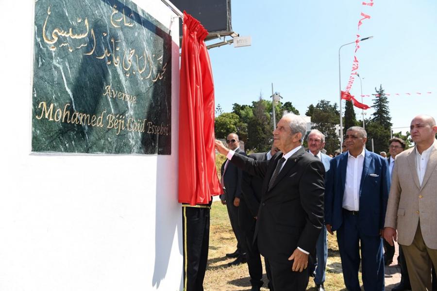 Mohamed Ennaceur inaugure « l’avenue Béji Caïd Essebsi » à Carthage