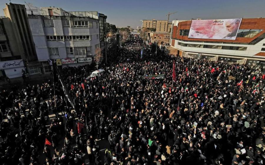 40 morts et 190 blessés dans une bousculade lors de l’enterrement de Soleimani