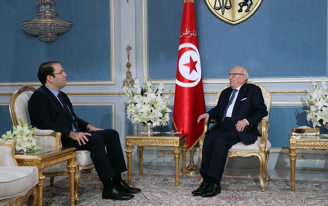 Le Président Essebsi reçoit le Chef du gouvernement à Carthage