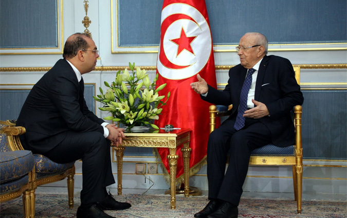Mehdi Ben Gharbia au Palais de Carthage