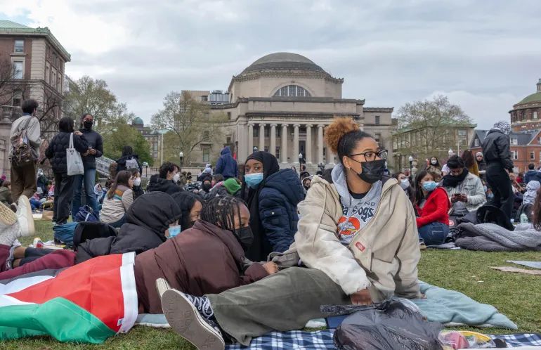 Des étudiants d’universités américaines protestent contre la guerre à Gaza