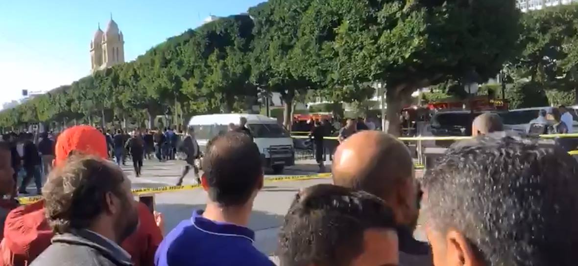 Tunisie: Explosion à l'avenue Habib-Bourguiba
