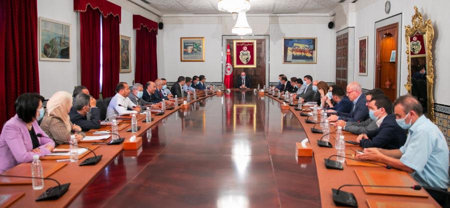 Elyès Fakhfakh rencontre les membres du groupe parlementaire Ennahdha et du bloc démocratique