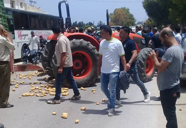 Ras Jebel: Blocage de la route empêche 3 élèves de passer le bac