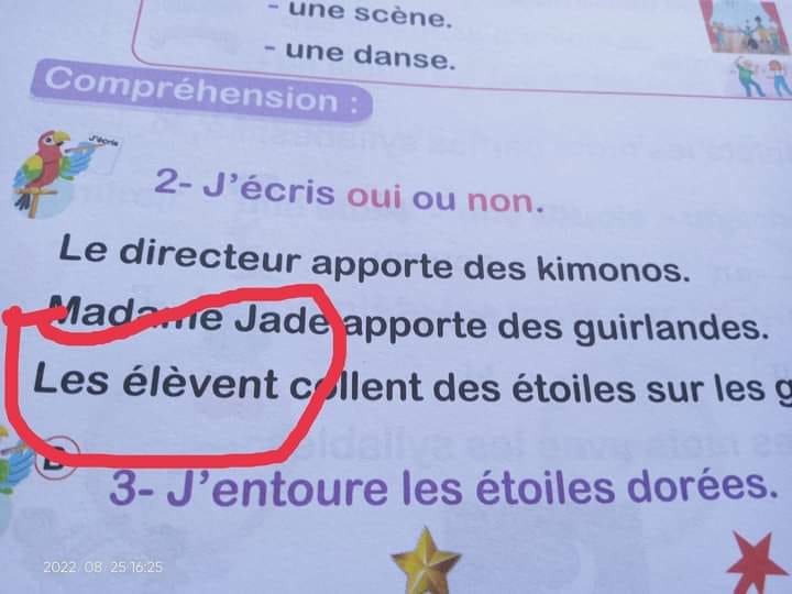 Fautes de français dans le manuel scolaire: La commission de rédaction réagit !
