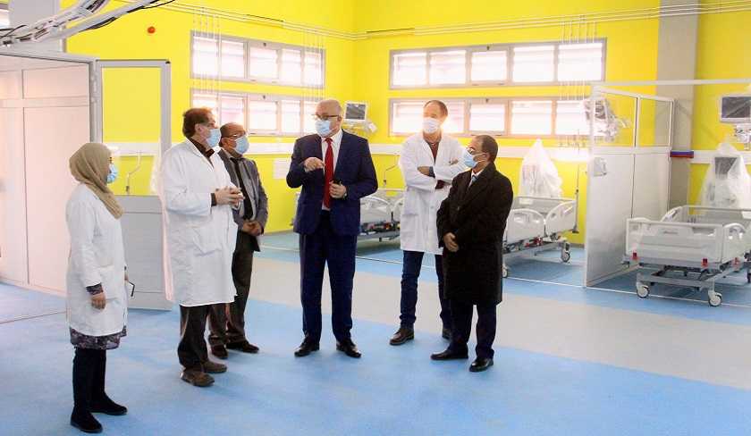 Installation de 26 lits de réanimation à l’hôpital de campagne d’El Menzah