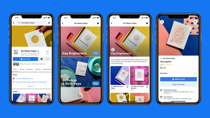 Facebook lance “Facebook Shops”, une interface de commerce unifiée sur Facebook et Instagram