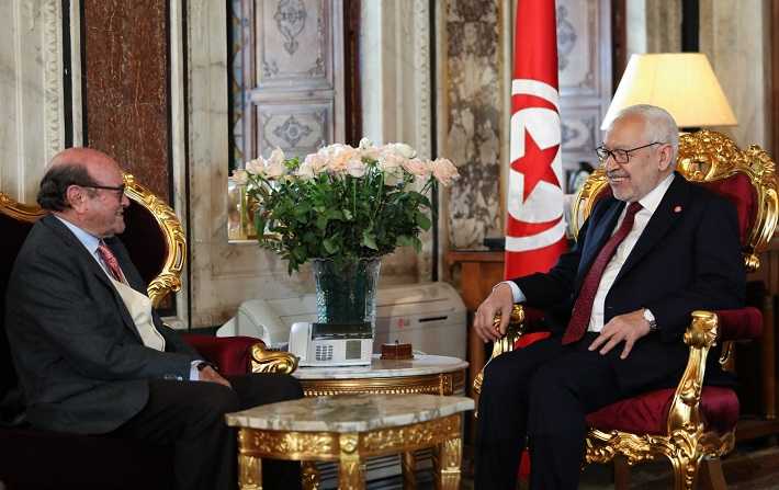 Rached Ghannouchi reçoit le frère de BCE
