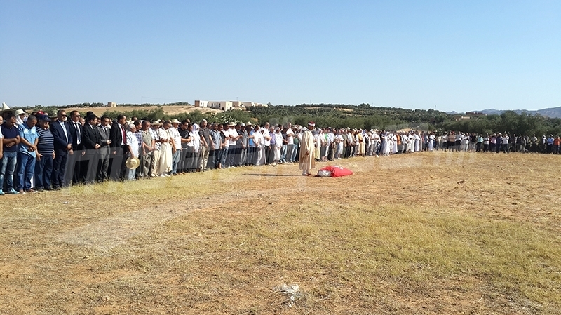 Enterrement du lieutenant Mejdi Hajlaoui à Sidi Bouzid