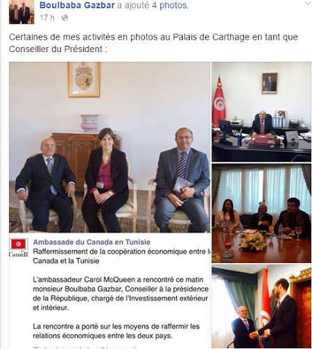 Gasbar persiste et signe : « Je suis Conseiller du Président et je le demeure encore »