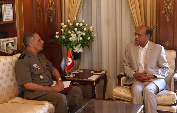 Le général démissionnaire Mohamed Salah Hamdi reçu par Marzouki