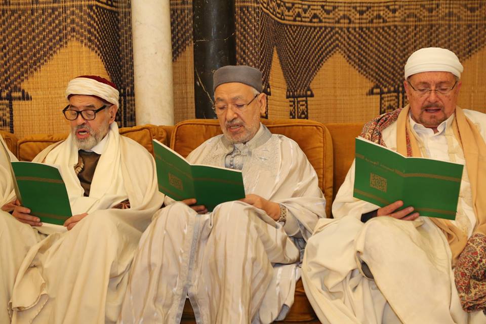 Rached Ghannouchi célèbre le Mouled à la Mosquée Zitouna