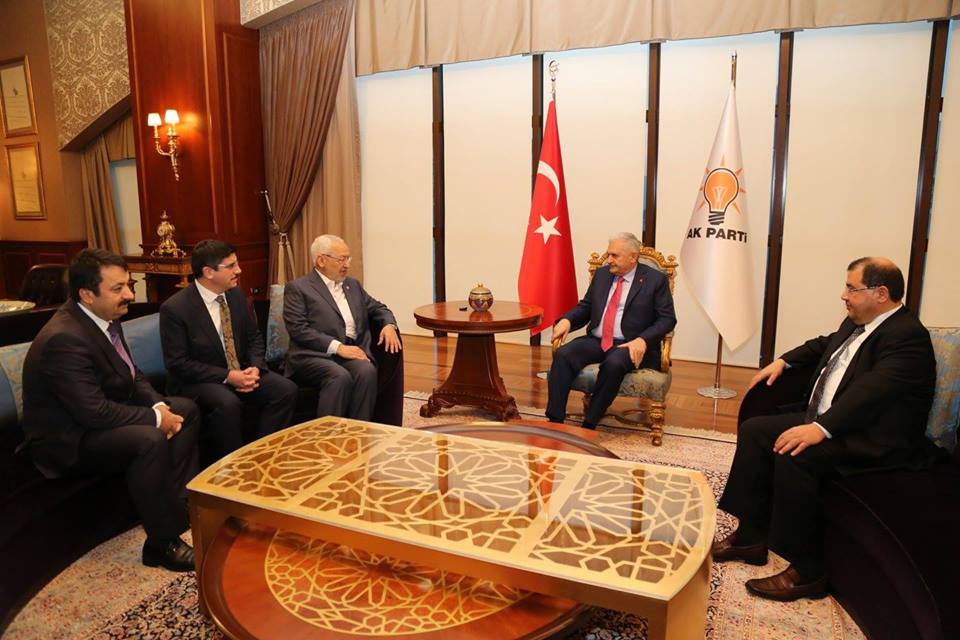  R.Ghannouchi rencontre à Ankara le Chef du gouvernement turc