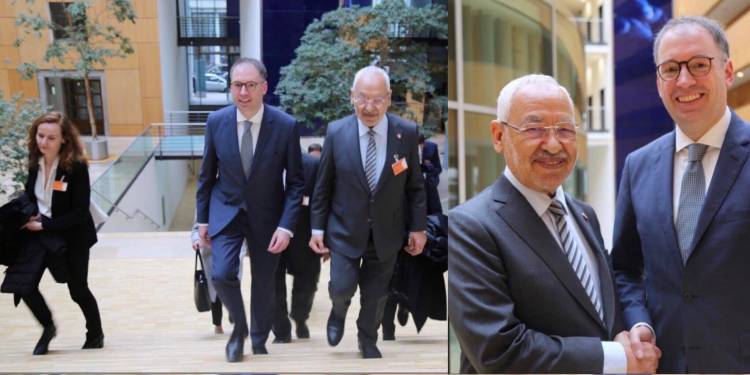 Rached Ghannouchi reçu par le ministre adjoint aux Affaires étrangères allemand