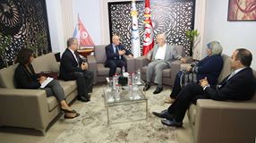 Le nouvel  ambassadeur de France rend une visite de courtoisie à Rached Ghannouchi