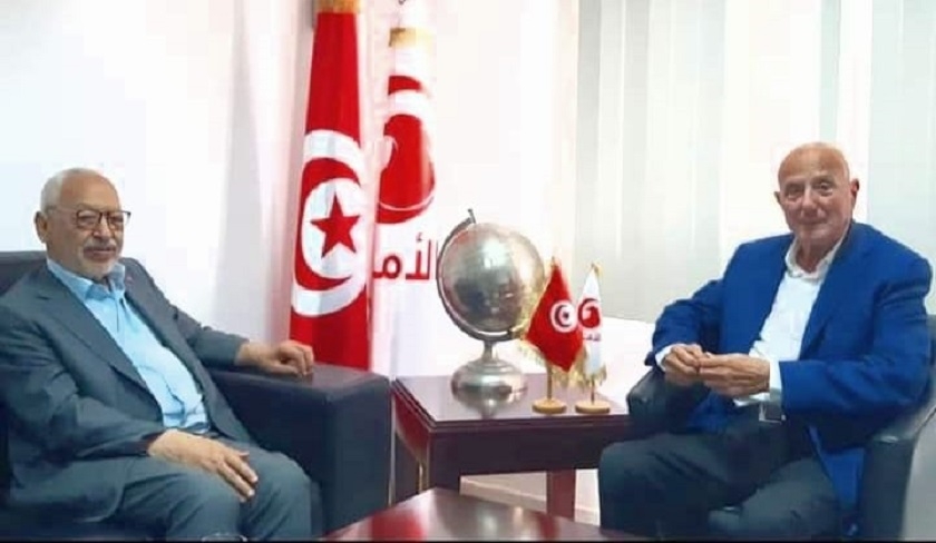 Rached Ghannouchi et Ahmed Néjib Chebbi apportent leur soutien aux magistrats