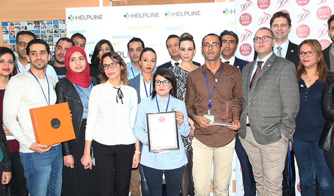 "HELPLINE" sacré meilleur Employeur en Tunisie pour l’année 2016