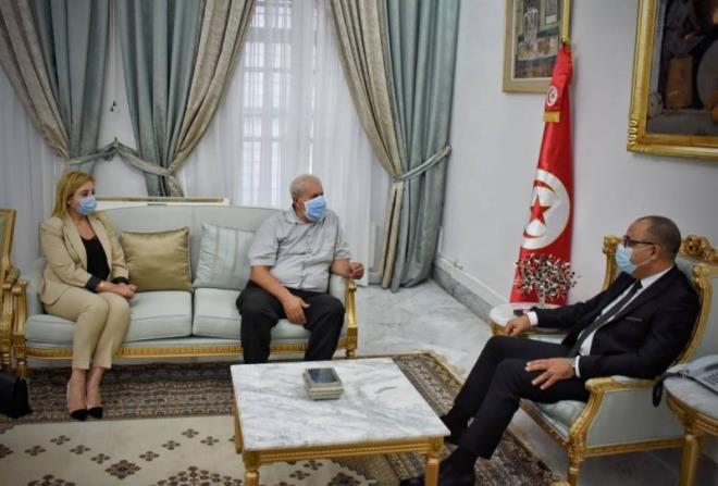 Hichem Mechichi s’entretient avec le président du bloc de Tahya Tounes à l’ARP
