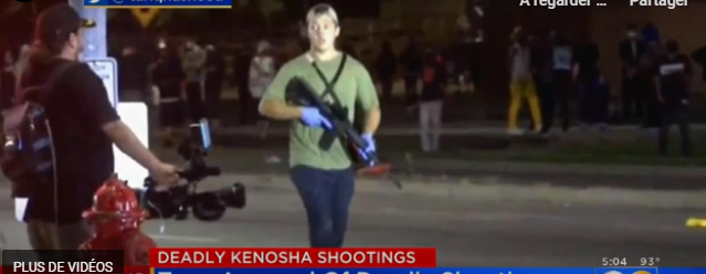 Incroyable: La police US a laissé le tireur de Kenosha partir librement (Vidéo)