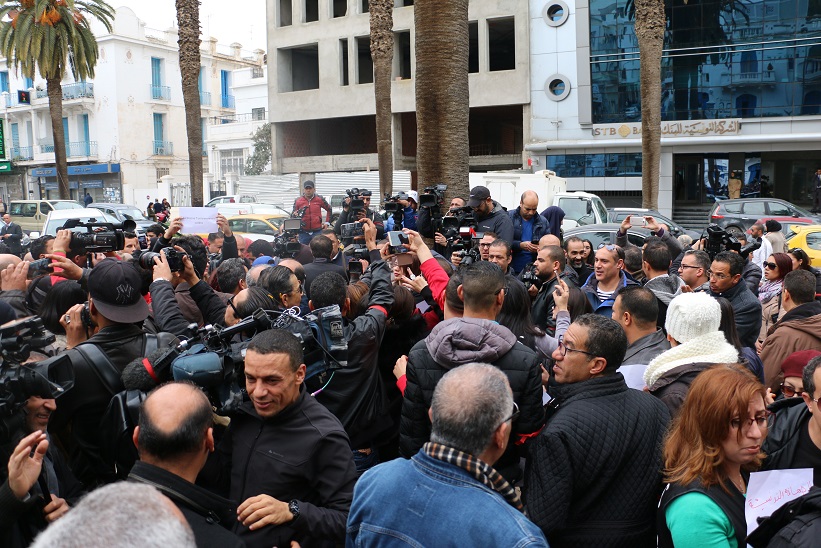 Grande journée de colère des journalistes tunisiens