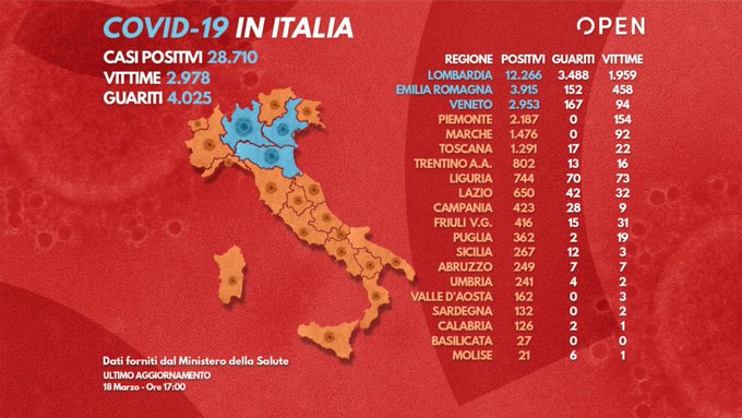 Coronavirus-Italie : 475 morts en une journée, le pays accusera bientôt plus de décès que la Chine