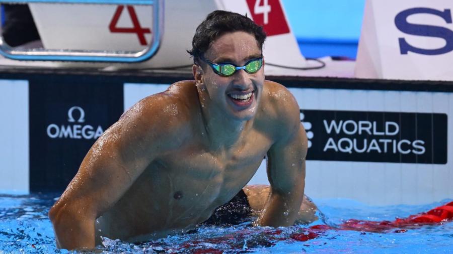 Mondiaux natations: Ahmed Jaouadi remporte la médaille d'or en 1500 m nage libre
