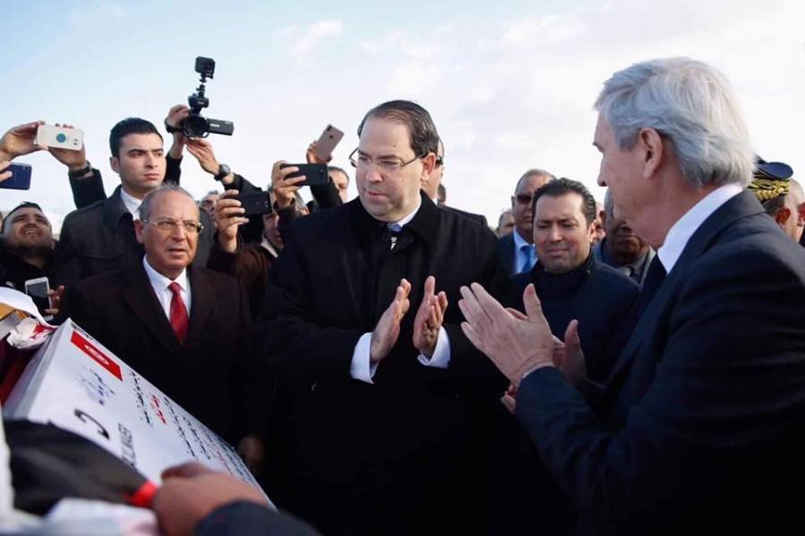 Chahed pose la première pierre de la cinquième filiale de la société allemande DRÄXLMAIER à Jemmal
