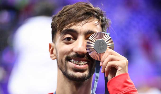 JO 2024: Médaille de bronze pour le Tunisien Khalil Jendoubi
