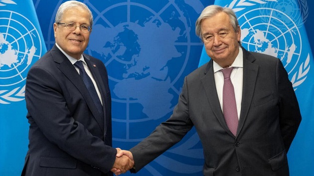 Othman Jerandi s’entretient avec le SG des Nations unies