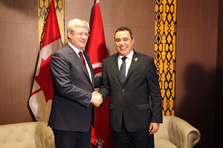 Mehdi Jomâa s’entretient avec son homologue canadien